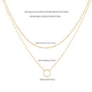 Gold Layered Choker Necklace for Women,18K Gold Plated Necklace