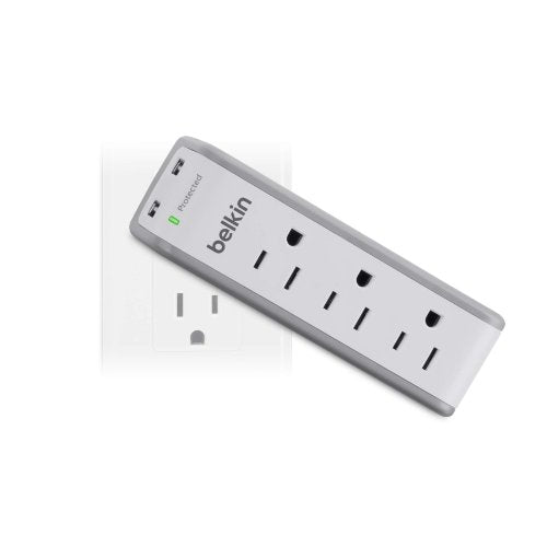 3 AC Multi Outlets & 2 USB Ports - Wall Outlet Extender