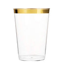 350 Piece Gold Dinnerware Set - 50 Guest Disposable Gold Dinnerware Set