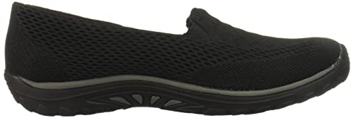 Skechers womens Reggae Fest Willows Flat, Black, 8 US