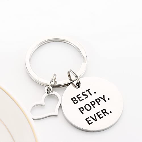 Poppy Gifts Best Poppy Ever Keyring Poppy Keychain