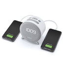 Bluetooth Digital Alarm Clock with Dual USB Charging and Ambient Nightlight for Kids