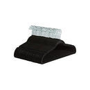 Velvet, Non-Slip Suit Clothes Hangers, Black/Silver - Pack of 50