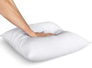 Throw Pillows Insert (Pack of 2, White) - 18 x 18 Inches Bed and Couch Pillows