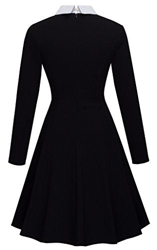 Women's Doll Collar Wear to Work Swing A-Line Party Casual Dress