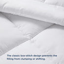 Comforter Full Size Duvet Insert - Down Alternative White Full Size Comforter, Quilted All