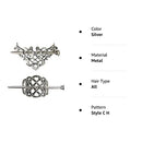 2 Pcs Silver Celtic Hair Slide Hairpins Hair Accessories Hair Clips, Creative Hair Barrette