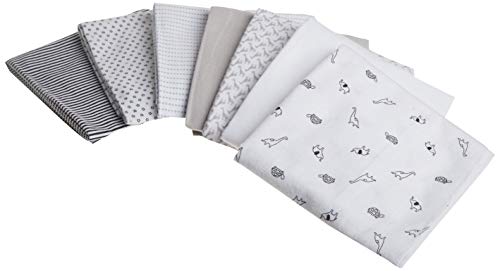 Carter's Unisex Babies' Flannel Receiving Blankets, Pack of 7, One Size