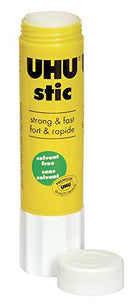 UHU Glue Stick, 0.74oz White, Washable Glue Stick Sticks Immediately
