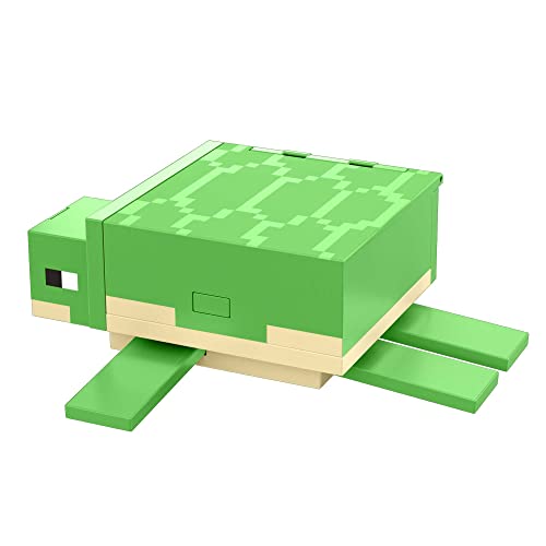 Minecraft Transforming Turtle Hideout, Authentic Pixelated Video-Game Role Play