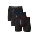 X-Large Black Total Support Pouch Men's Pack, Anti-Chafing, Moisture-Wicking Underwear
