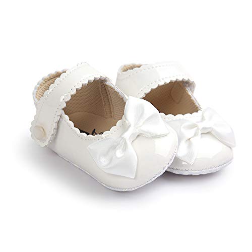 Infant Baby Girls Soft Sole Bowknot Princess Wedding Dress Mary Jane Flats