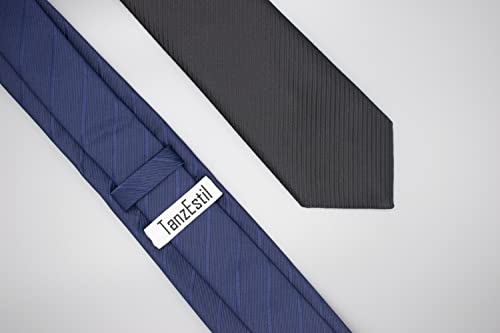 Men's Premium Silk Ties - Vienna Collection (Blue Striped)