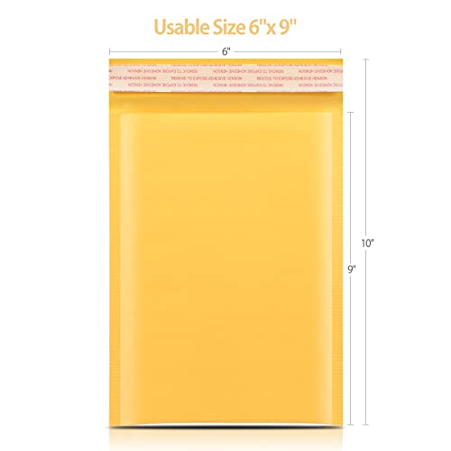 25pcs 6x9 Kraft Bubble Mailers