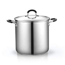 Cook N Home 4-Piece Stainless Steel Pasta Cooker Steamer Multipots, 12 Quart