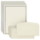 Ecru and Black Premium Stationery Paper Set, Letter Size (24 Envelopes, 48 Sheets)