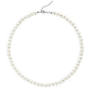 Round Imitation Pearl Necklace Wedding Pearl Necklace for Brides (Diameter of Pearl 8mm)