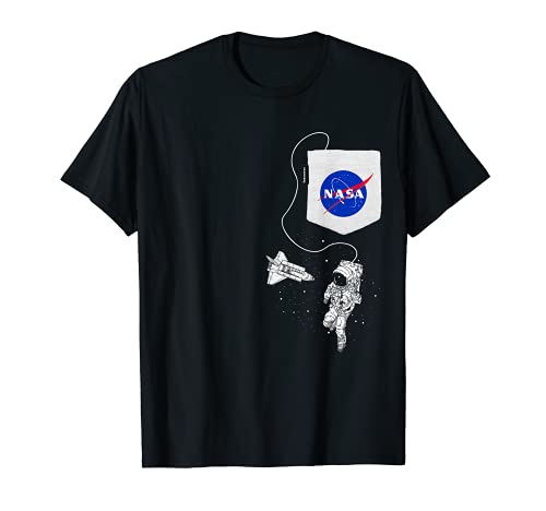 NASA Pocket Astronaut Space Shuttle in Space T-Shirt