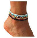 Boho Handmade Beaded African Anklets Multicolor Women Stretch Seed Beads