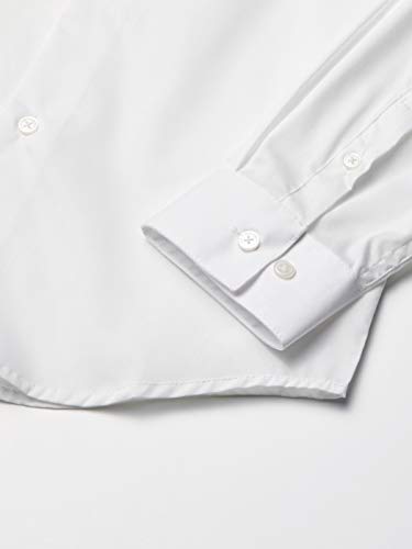 Boys' Big Long Sleeve Slim Fit Dress Shirt, Style with Buttoned Cuffs & Shirttail Hem