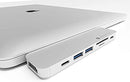 NOV8Tech USB C Hub HDMI Multiport 7in2 Adapter Dongle for Silver MacBook Air