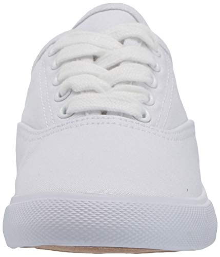 Women's Lace-Up Sneaker, White, 12 Medium US