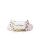 ALDO Women's Drilimwen Shoulder Bag, White Multi