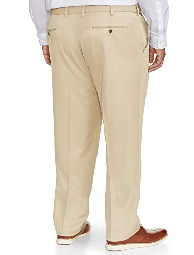 Essentials Men's Standard Big & Tall Classic-Fit Wrinkle-Resistant Flat-Front Chino Pant