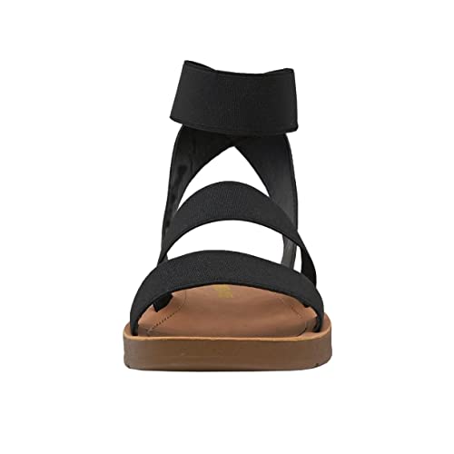 Women's Cushionaire Indego Stretch Sandal, Black 9