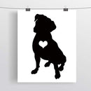 Black and White Wall Art Prints Bedroom Animal Cute Posters Dog Artwork Set of 3