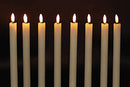 Flameless Ivory Taper Candles Flickering with 10-Key Remote, Battery Operated Led Warm 3D Wick Light