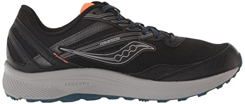 Saucony Men's Cohesion TR15 Trail Running Shoe, BLK/Nightshade, 12.5 Wide