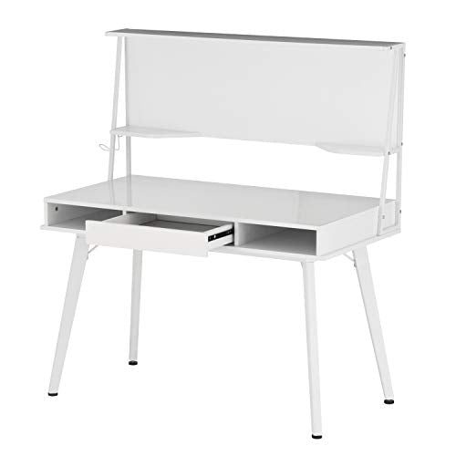 Study Computer Storage & Magnetic Dry Erase White Board Home Office Desk