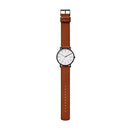 Men's Signatur Quartz Analog Stainless Steel and Leather Watch