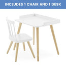 Kids' Desk & Chair Set-Greenguard Gold Certified-Ideal for Arts & Crafts, Snack Time, Studying