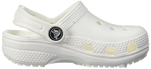 Crocs Kids' Classic Clog , White/White, 4 Big Kid