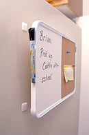 Brand Mounting Squares | 200pk, 7/8" White | Adhesive Sticky Back Hook and Loop