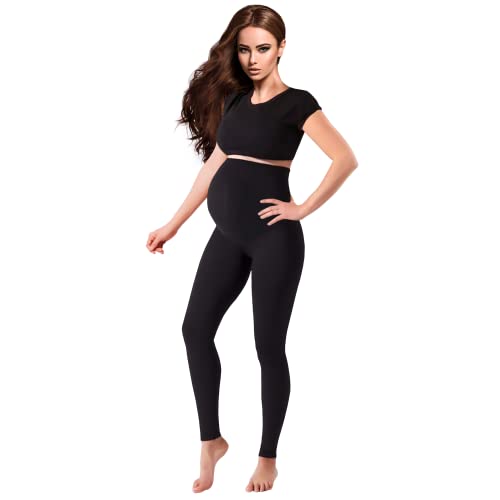 Maternity Leggings Active Wear Over The Bump Pants Pregnancy Shaping
