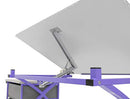SD STUDIO DESIGNS 2 Piece Comet Craft Table | Angle Adjustable Top and Stool | Purple/Spatter Gray