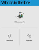 HP Chromebook 14 Laptop, Intel Celeron N4120, 4 GB RAM, 64 GB eMMC, 14" HD Display,