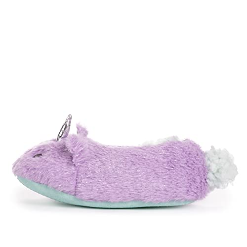 Girl's Zoo Friends Slipper, Lavender Unicorn