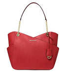 Michael Kors Jet Set Travel Large Chain Shoulder Tote (Flame)
