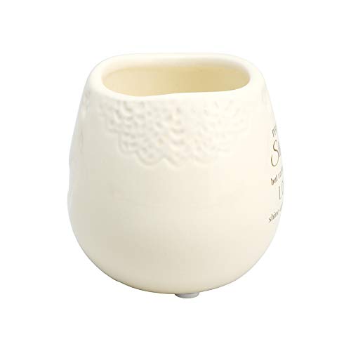 19176 In Memory Light Remains Ceramic Soy Wax Candle , White