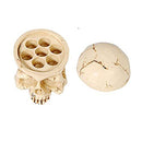 Tattoo Ink Cup Holder,7 Holes Hard Skull Resin Tattoo Ink Cap Cup Holder Stand