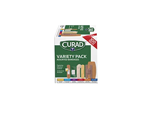 Assorted Bandages Variety Pack 300 Pieces, including antibacterial