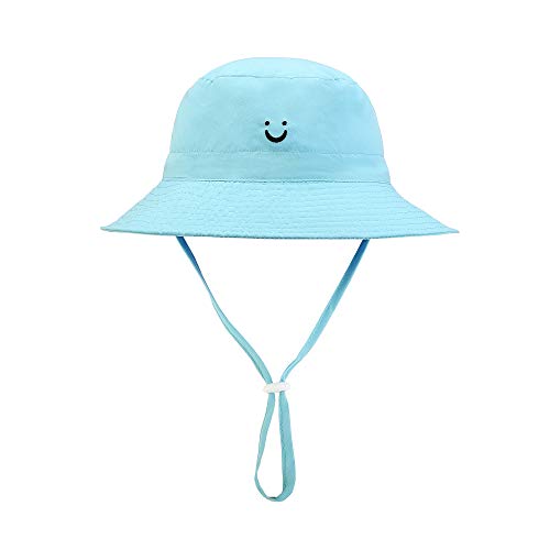 Baby Sun Hat Smile Face UPF 50+ Sun Protection Toddler Summer Cap Adju