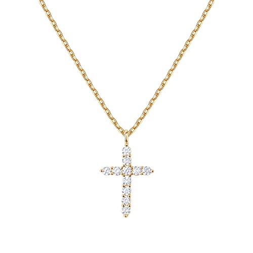 14K Yellow Gold Plated Faith Necklace for Women | Faith Pendant | Yellow Gold Necklaces