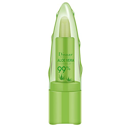 99% Aloe Vera Moisturizing Lipstick Lip Balm Lines Desalinating Nature Health Tasteless 10g