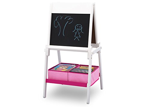 Delta Children MySize Kids Double-Sided Storage Easel -Ideal for Arts & Crafts