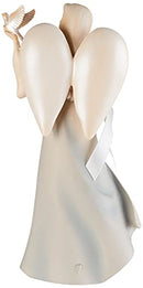 Enesco Foundations Bereavement Angel Stone Resin Figurine, 9"